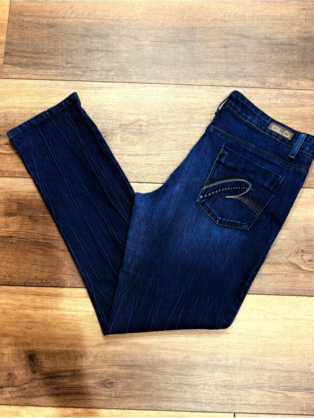 Juniors Size 13 GLO Dark Wash Skinny Low Rise Jeans
